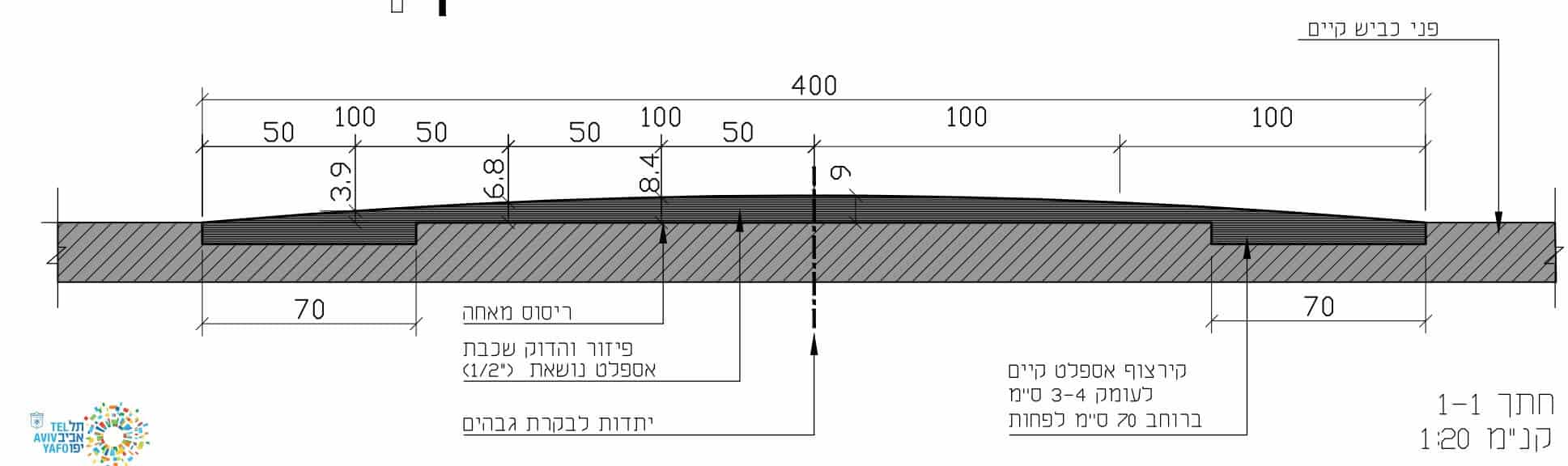 פרט תנועה המתוכנן במשרדי ויצמן אדריכלות והנדסה